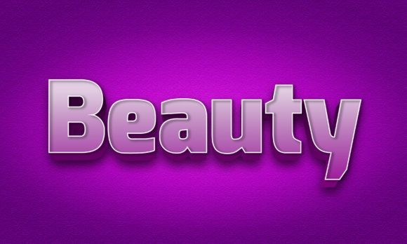 Beauty 3d Text Effect