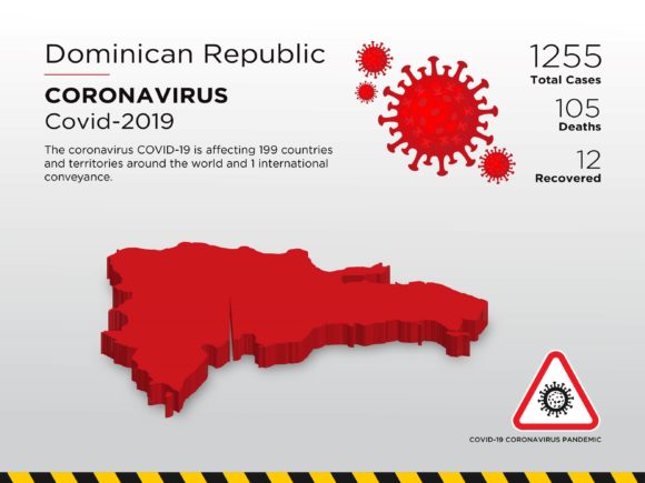 Dominican Republic Affected Country 3D