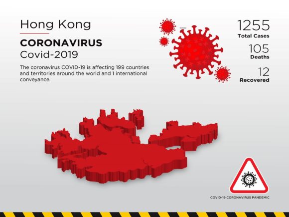 Hong Kong Affected Country 3D Map: A Visual Tool for Understanding Global Pandemic Data