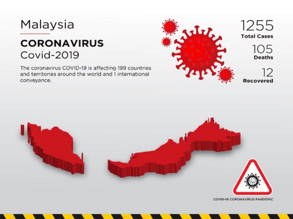 Malaysia Affected Country 3D Map: A Visual Resource for Pandemic Data Communication