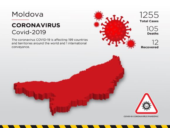 Moldova Affected Country 3D Map: A Visual Storytelling Tool