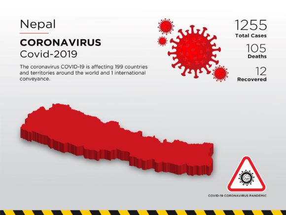 Nepal Affected Country 3D Map: A Visual Guide to the Pandemic
