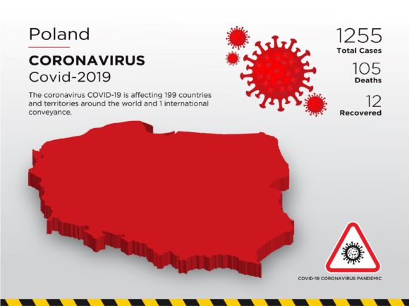 Poland Affected Country 3D Map: A Visual Tool for Understanding the Pandemic Landscape
