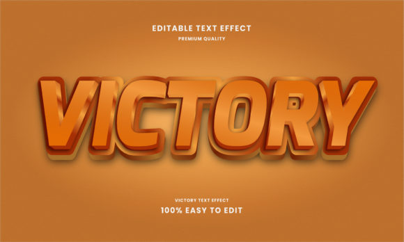 Victory 3d Text Effect for Dynamic Graphics